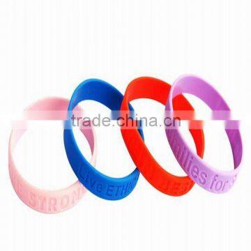 2014 Most Popular Eco-friendly Personalized Silicone Bracelet Cheap Custom Silicone Bracelets fashion gift