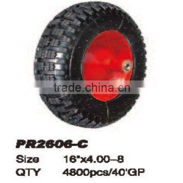Rubber Pnuematic Wheels Manufactures for Hand Truck Wheel 16'' x 4.00-8 photo-2