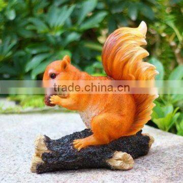 Fake squirrel with resin material