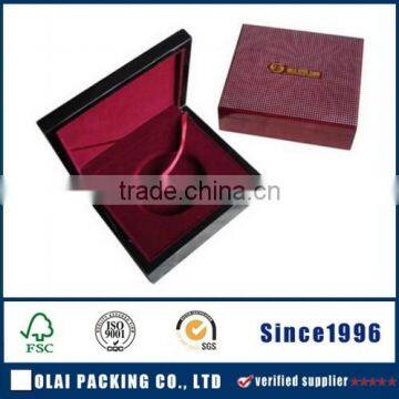 decorative large velvet power coin bank box/packaging