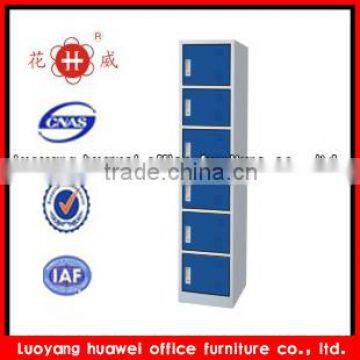 Modern changing room 6-door steel locker for home