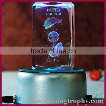 hot selling crystal wedding gift with led base