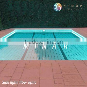 Diameter 8mm Side Light Fiber Optic Cable, Fiber Optic Side Glow Cable Lighting photo-2