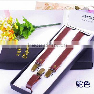 High Quality Leather Suspenders For Men