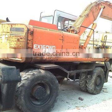 Used Hitachi EX160WD-1 Wheel Excavator EX100,EX160 Original Japan