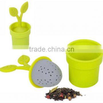 KTB-02 pot plant silicone tea infuser