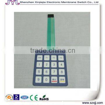 4*4 Control membrane Switches numeric switch Keyboards with 8 pins connectors 2.54mm pitch female connector