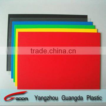 colorful opaque matt rigid PVC sheets for display