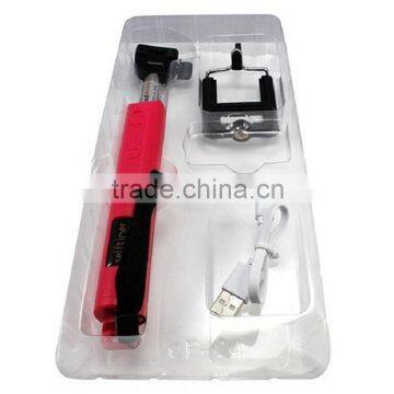Smartphone wireless bluetooth shutter extendable handheld monopod selfie stick