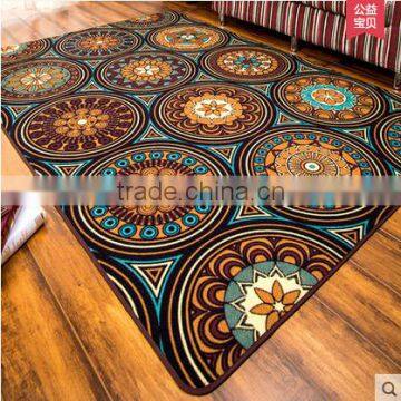 High Quality Flower Design Wool Plain Silk Soundproof Carpet