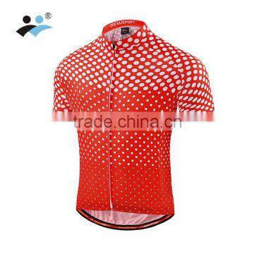 Red cycling jersey fashionable men sports clothing