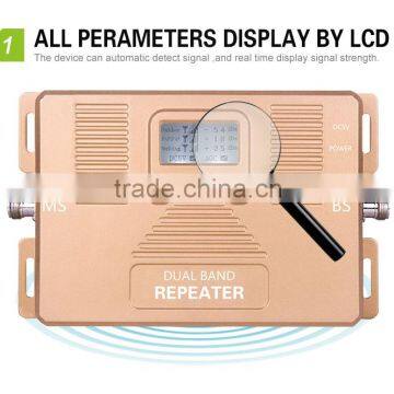 Log-periodic + ceiling antenna+1800/2100mhz cellular signal booster using for office, home, apartments,etc.