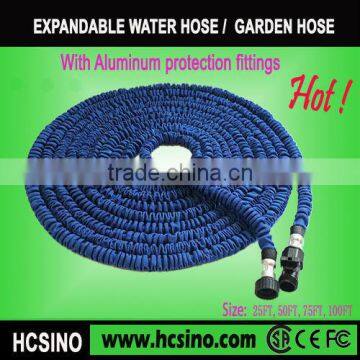 Double layer Latex inner hose bulk garden hose with metal fittings