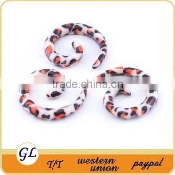 Unique design!T04093Classical spiral pattern ear expanders custom ear gauges plugs