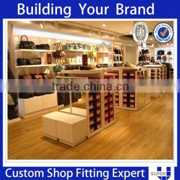 manufacture wooden display cabinet projects for flagship store with led lighting