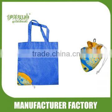 Hot sale fish polyester tote folding bag