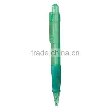 Plastic Tri-Grip Pen-Green