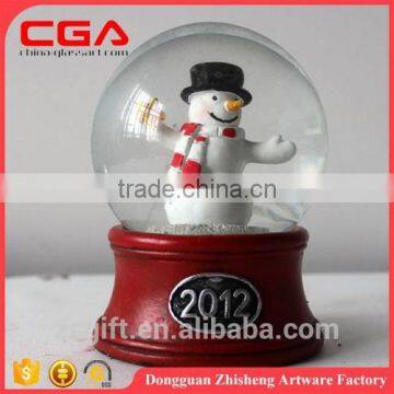 Polyresin figurine christmas ornament crafts glass water balls christmas snow globes