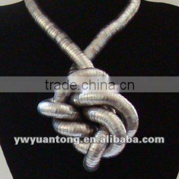 stainless steel flexible snake necklace