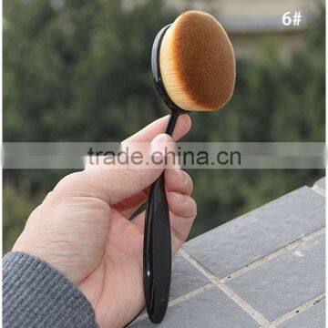 Private Label Cosmetics 2016 Hot Sale ToothBrush Shape Foundation Oval Makeup Brush Set photo-4