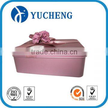 wholesale food grade pretty metal tin box