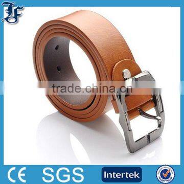 men's genuine cowhide leather belt with pin buckle