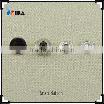 metal spring type snap clip button with four parts