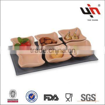 Porcelain Snack Dish With Tray