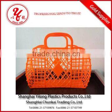 collapsible plastic picnic basket with handle