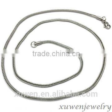 foxtail stainless steel twisted link roll jewelry chain