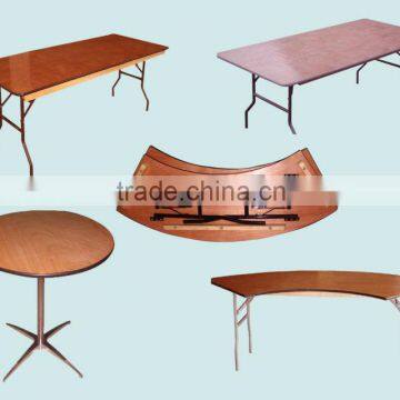 Restaurant Catering Folding Tables Bistro Plywood Folding Table