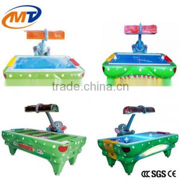 2015 Elephant CE Approved coin operated air hockey table game machine with LED lights for supermarket