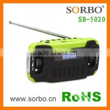 Portable HandCrank Dynamo FM/AM Radio Flashlight photo-2