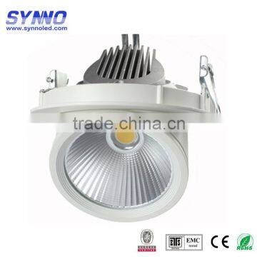 rectangular white 20w adjustable COB led downlight