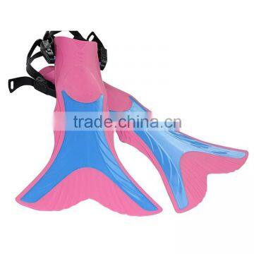 Factory directly sale children aged swimming fins with quick release buckle rubber kids diving flipper