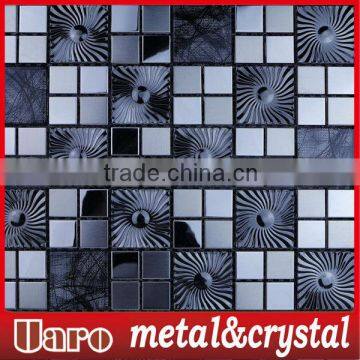 glazed metallic crystal metal mosaic