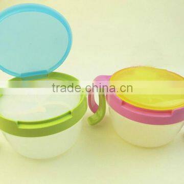 BPA Free Plastick Baby Snacks Cup/baby Snacks Bowl With Handle/baby Cookies Cup photo-3