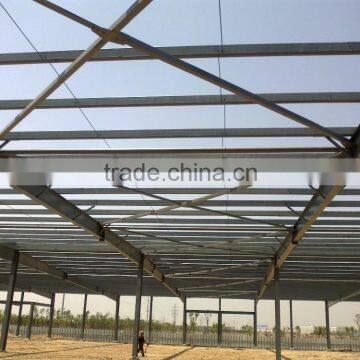 Prefabricated light steel frame for industrial hall