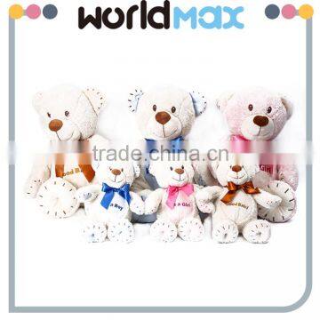 Kid Gift OEM Enterprise Plush Bear With Tie Cartoon Toy Doll