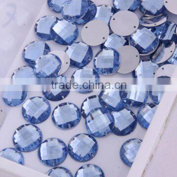 Star Light Pefect Quality Lt Sapphire Color Flatback Sew On Rhinestone for Garment