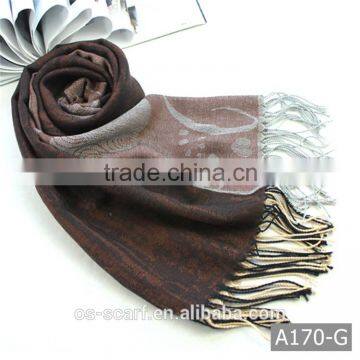 A170 Hot sell delicate multicolor polyester scarf shawl