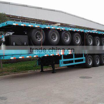 Factory Direct Sale 3 Axle 20ft Flatbed Trailer 40ft Flatbed Semi Trailer photo-4