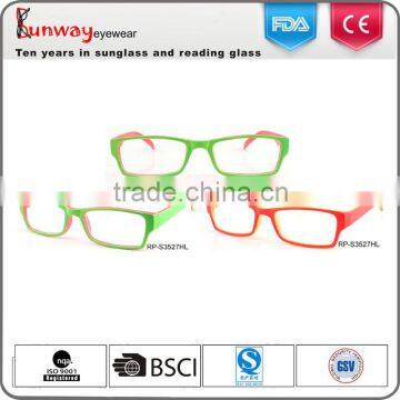 Cute fashion candy color combination quality design eyewear frame wholesale reading glasses
