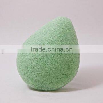 Water drop shape green konjac sponge