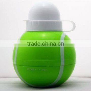 Cute Tennis plastic drinking water bottle for children gifts bpa free