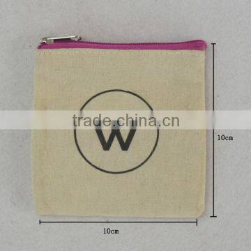 Fashion Small Canvas Zipper Bag Made in China