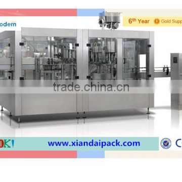 beer filling sealing labelling line