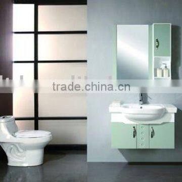 PVC/MDF bathroom vanity for India market,cheap cabinet