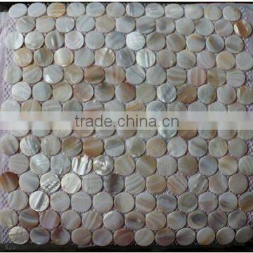 Rounded shell mosaic tile of kitchen (PMGA062)