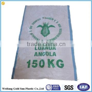 China 100% virgin raw materials polypropylene woven bag/sack packing 150kg for sugar/rice/food/corn/fertilizer/agriculture